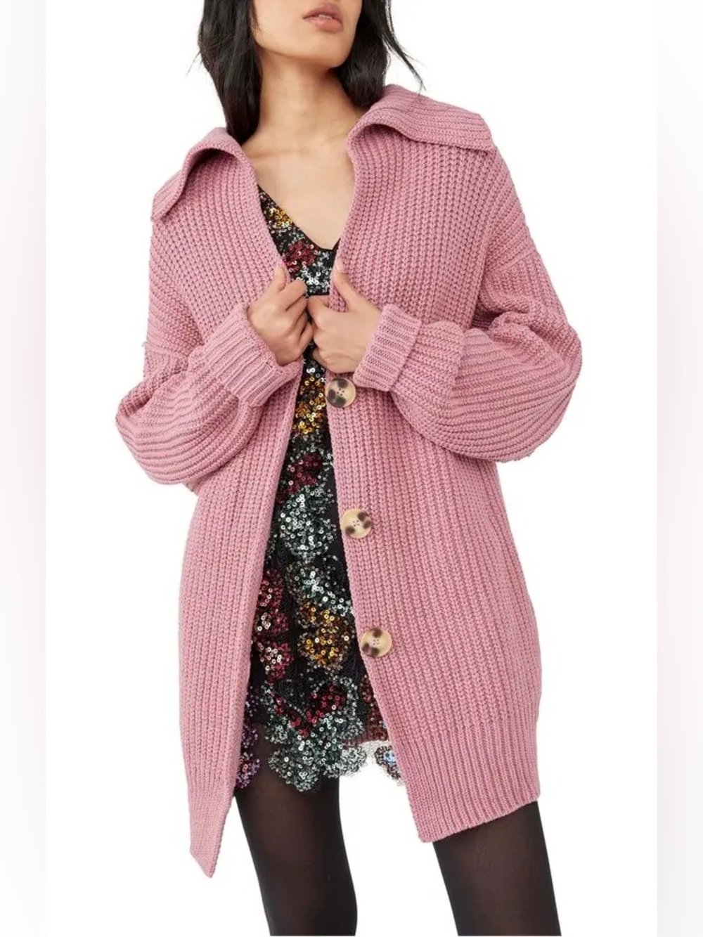 Free People swim too deep cardigan size M